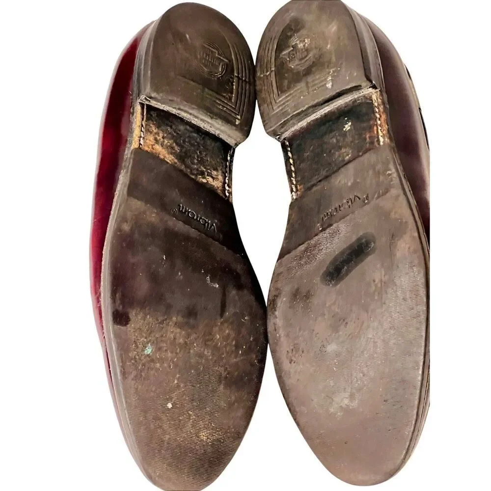 Vintage  Florsheim Cordovan Shell  Imperial  Tuscany Tassel Loafer Size 8.5